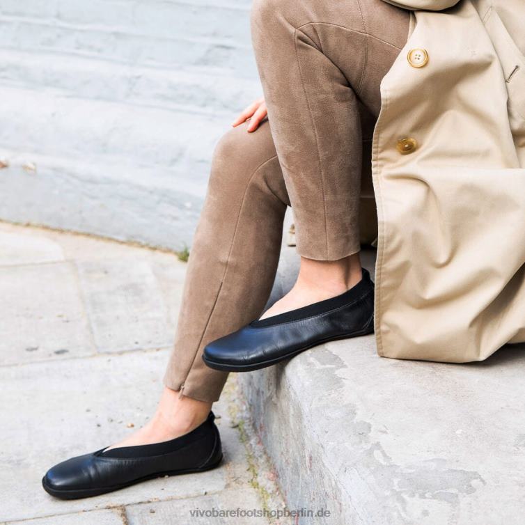 Opanka Ballerina Damen 8R24T93 Vivobarefoot Obsidian