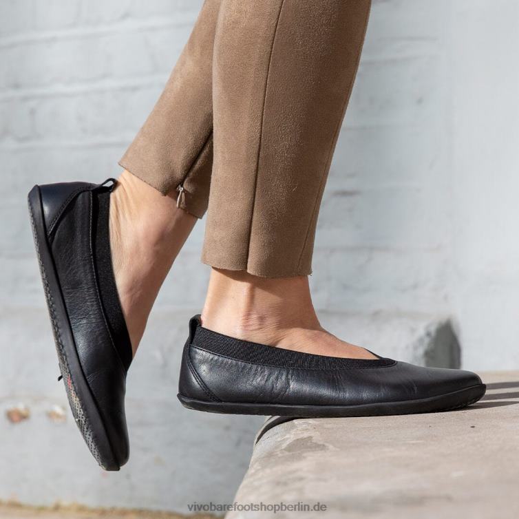 Opanka Ballerina Damen 8R24T93 Vivobarefoot Obsidian