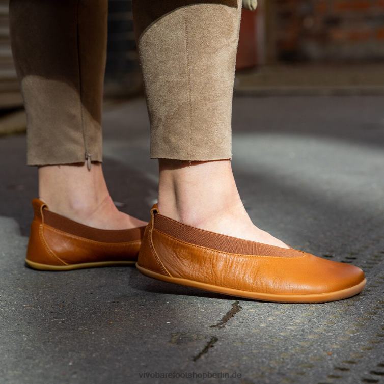 Opanka Ballerina Damen 8R24T94 Vivobarefoot bräunen