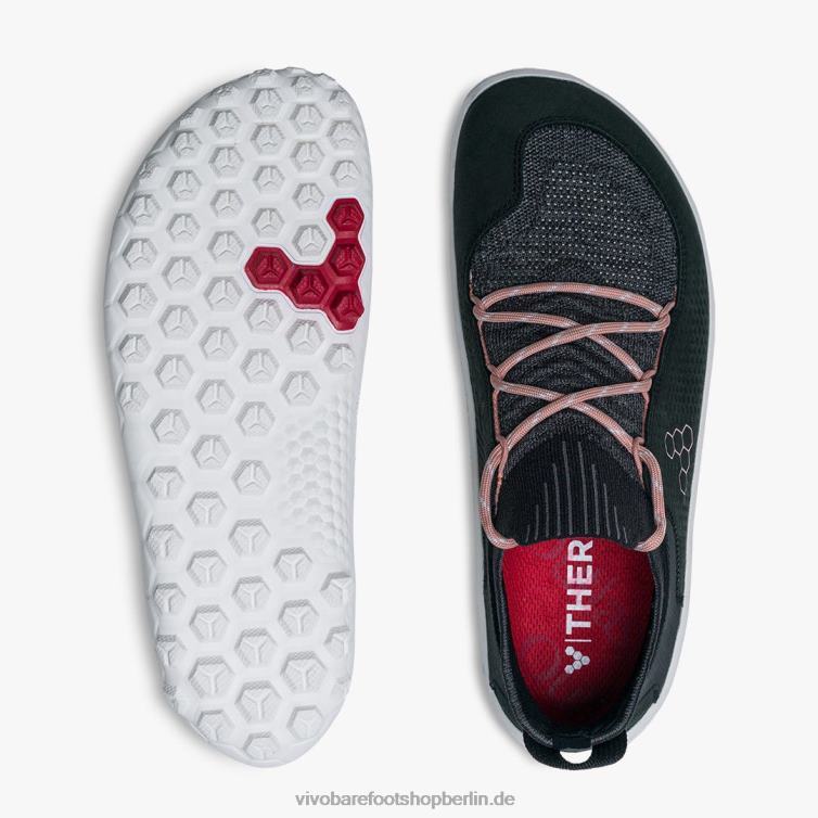 Tracker Decon Low FG2 Frauen 8R24T99 Vivobarefoot Obsidian-neblige Rose