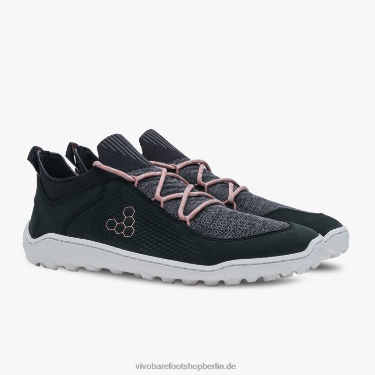Tracker Decon Low FG2 Frauen 8R24T99 Vivobarefoot Obsidian-neblige Rose
