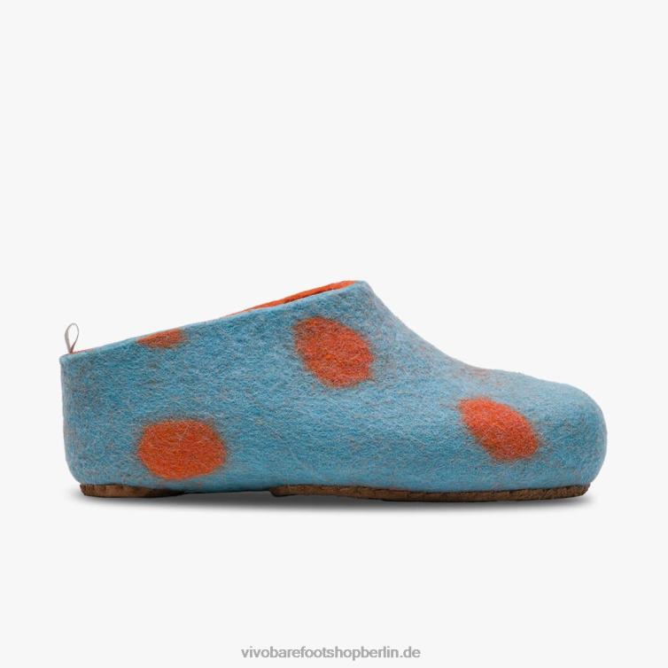 Mim Filzhausschuhe für Kinder 8R24T225 Vivobarefoot Aqua-Orange