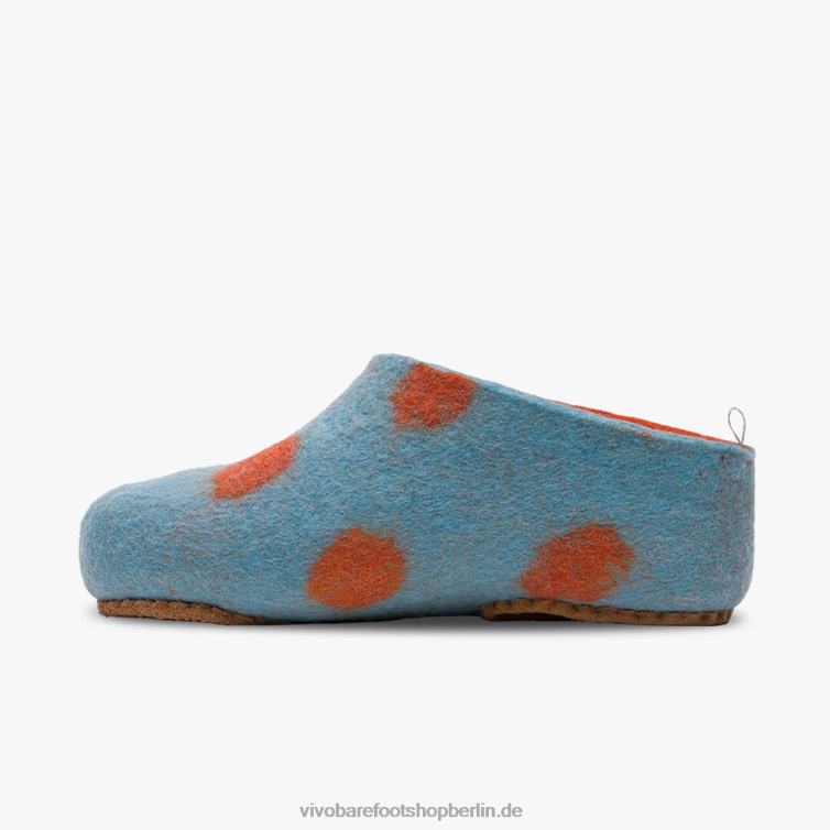 Mim Filzhausschuhe für Kinder 8R24T225 Vivobarefoot Aqua-Orange