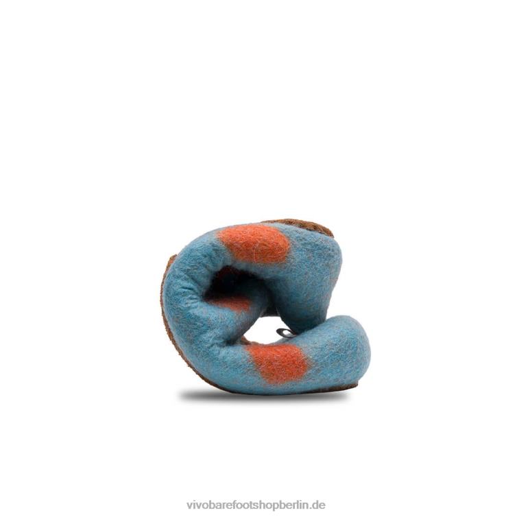 Mim Filzhausschuhe für Kinder 8R24T225 Vivobarefoot Aqua-Orange