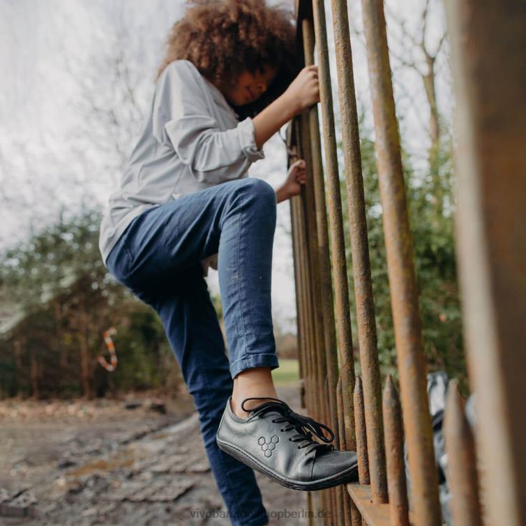 Junioren der Addis-Schule 8R24T224 Vivobarefoot Schwarz