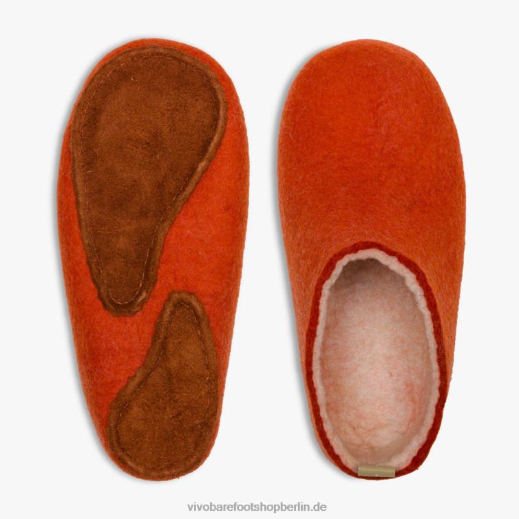 Mim Filzpantoffel 8R24T57 Vivobarefoot orange