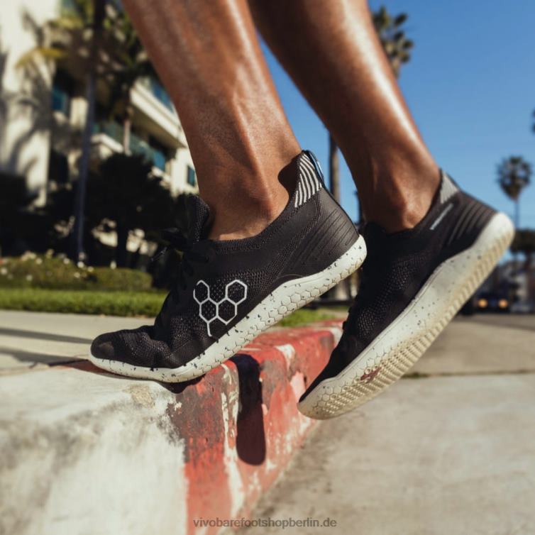 Geo-Racer-Strick für Herren 8R24T71 Vivobarefoot Obsidian